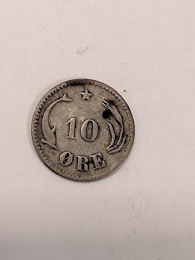 1874 - 10 ORE - DENMARK  - B 32