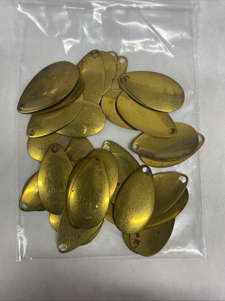 BRASS SPINNER BLADES #4  30 CT
