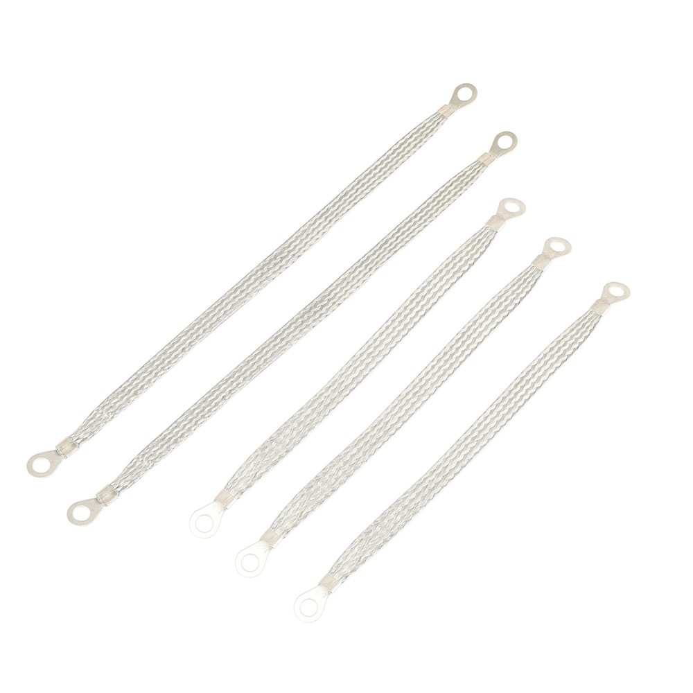 5PCS Universal Car Engine Ground Strap 3x10" & 2x13" Tinned Copper Braided Cable