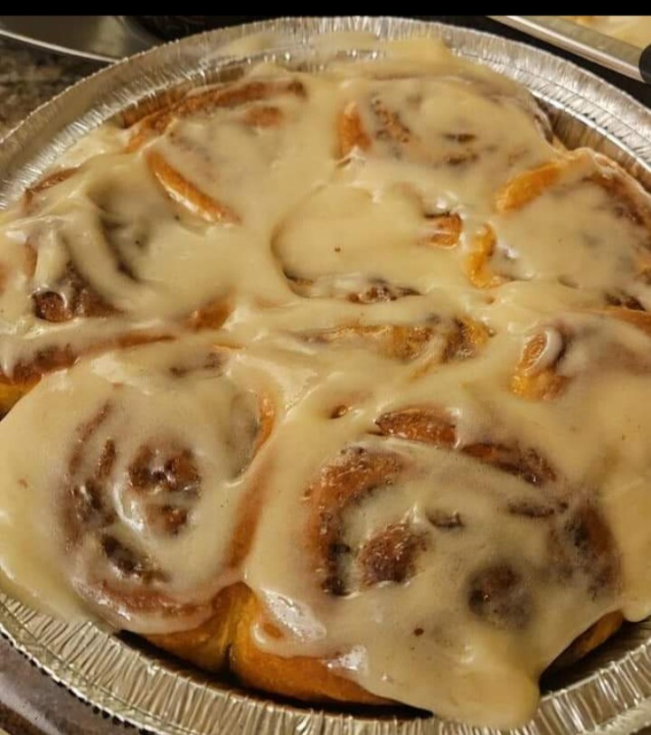 cinnamon rolls " One Large Dozen "