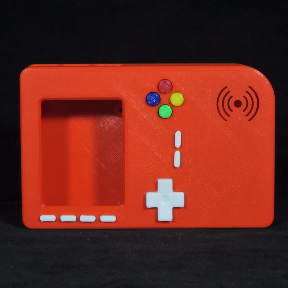 PiGRRL 2 Red Game Boy Case with Buttons & Screws for Raspberry Pi 2/3 Gameboy