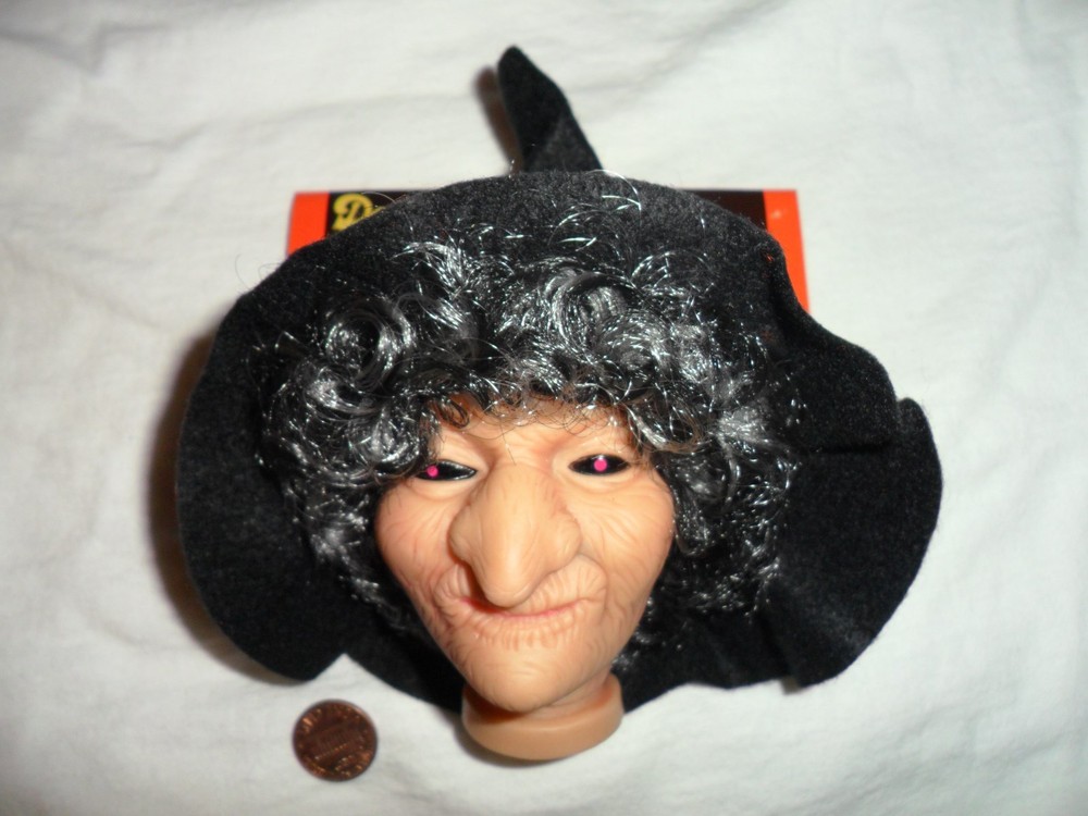 3" x 4" Vinyl Witch Head with Neck