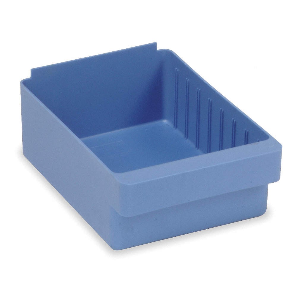QUANTUM STORAGE SYSTEMS QED701BL Drawer Bin,Blue,Polystyrene,4 5/8 in 1NTT2