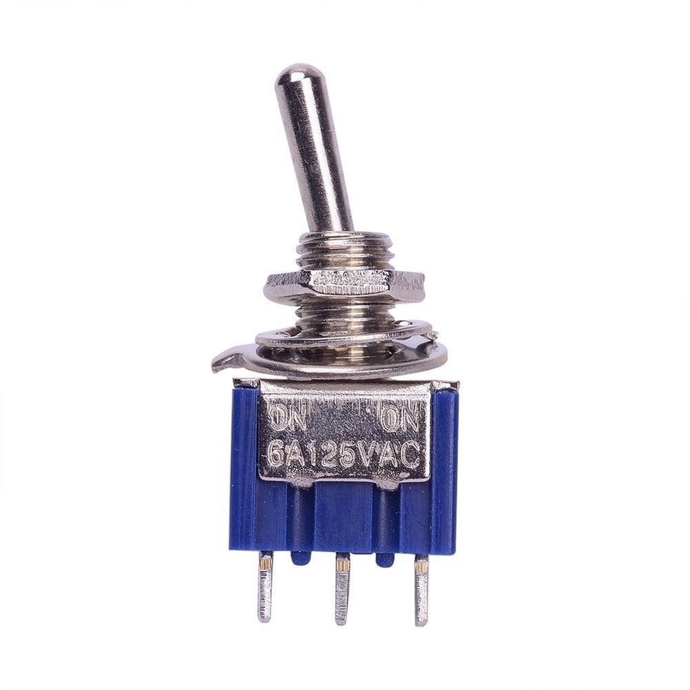 10-Pack AC 125V 6A SPDT Toggle Switch - Easy Installation for Versatile Use