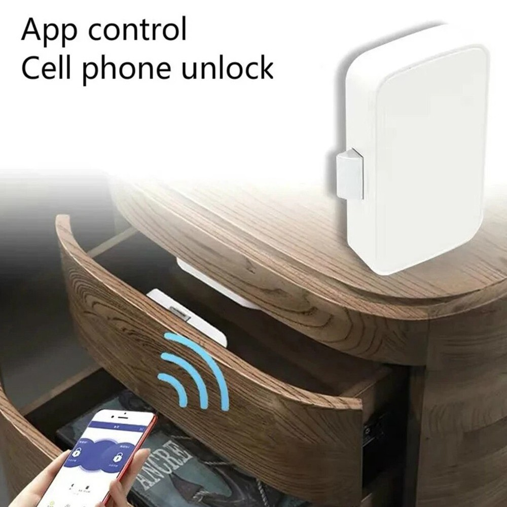 Tuya Lock Bluetooth Drawer Lock, Security Cabinet Electronic Lock Keyless4581