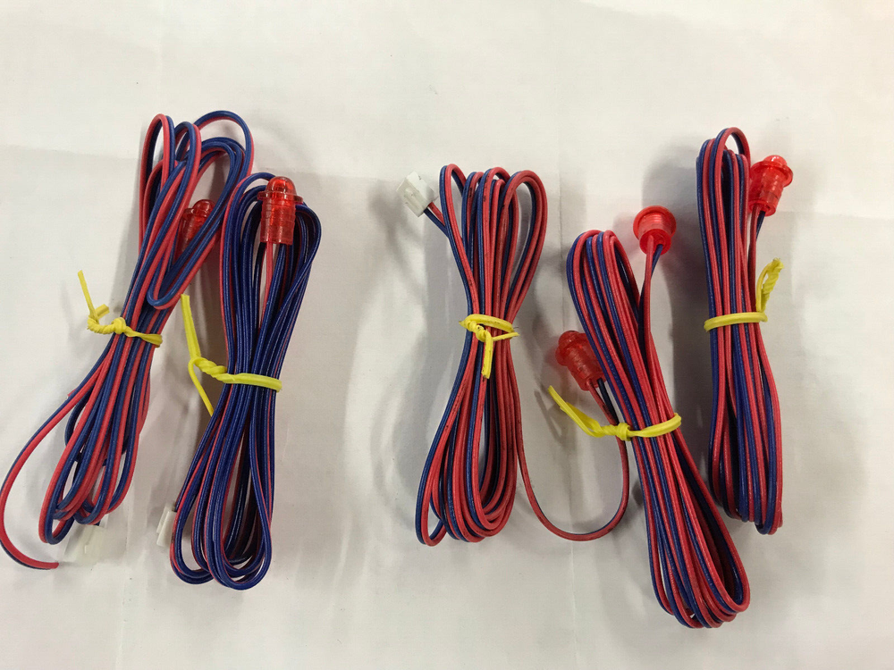 5Pcs Directed Bright RED LED Light Alarm Viper Clifford Python Avital