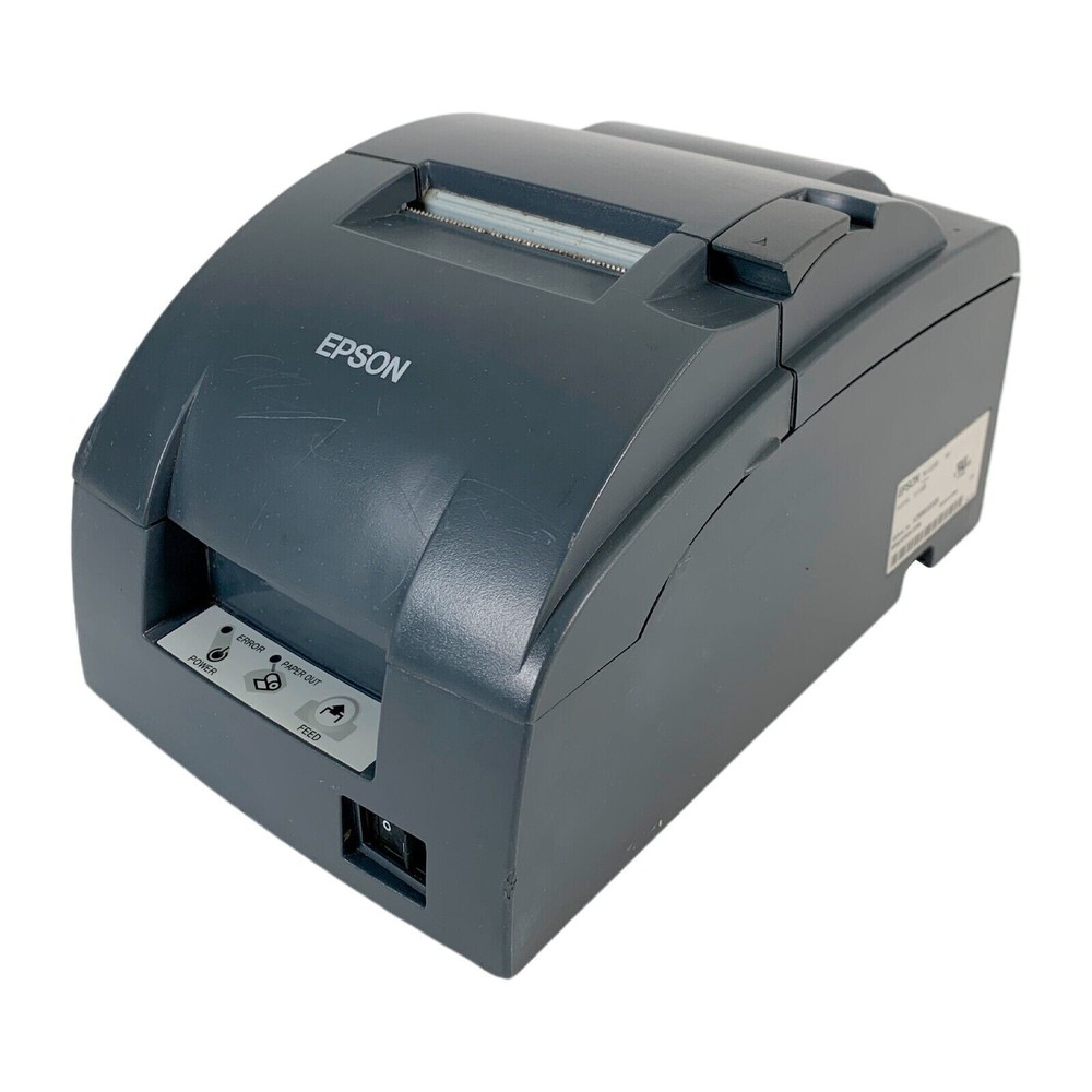 Epson TM-U220B Dot Matrix POS Receipt Printer LAN USB with AC Adapter TESTED