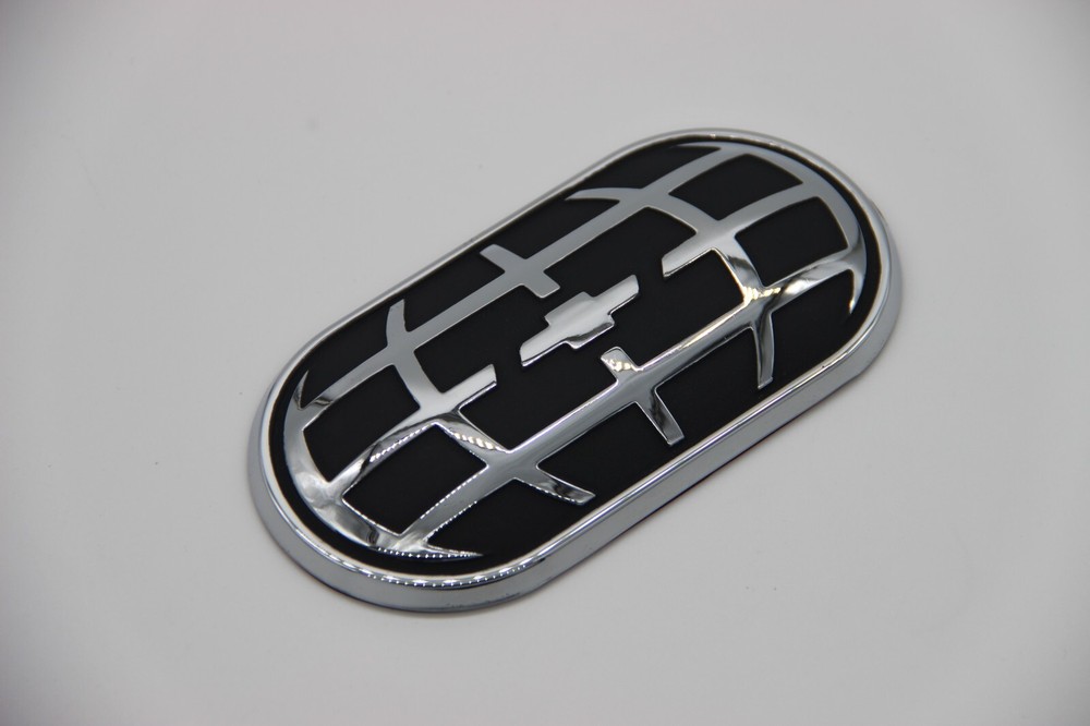 Geo globe  grill  emblem 5" Adhesive backing plastic