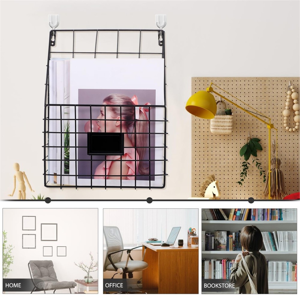 Vertical File Storage System - DIYEAH Multi-Purpose Wall Organizer Rack for H...