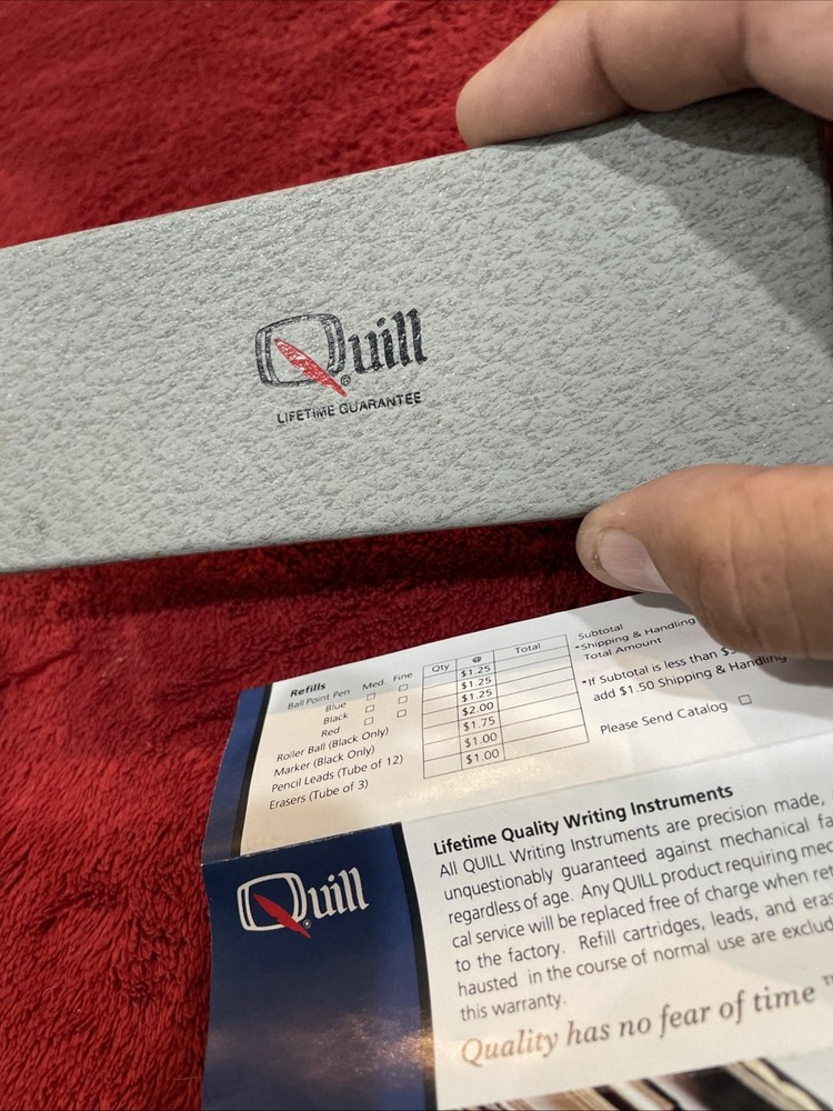 Quill ball point pen