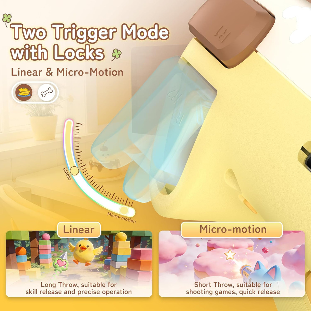 Yellow Switch 2 Controller,Yellow Dog Hall Effect Controllers Wireless for Switc