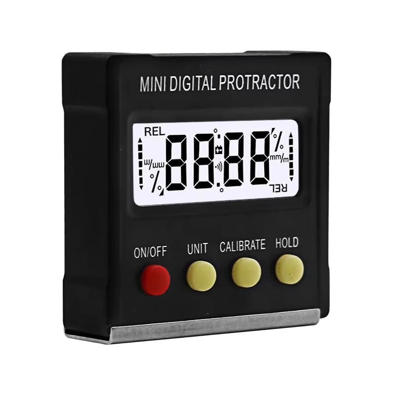 360 Degree Mini Digital Protractor Inclinometer Electronic Level Box Magnetic Ba
