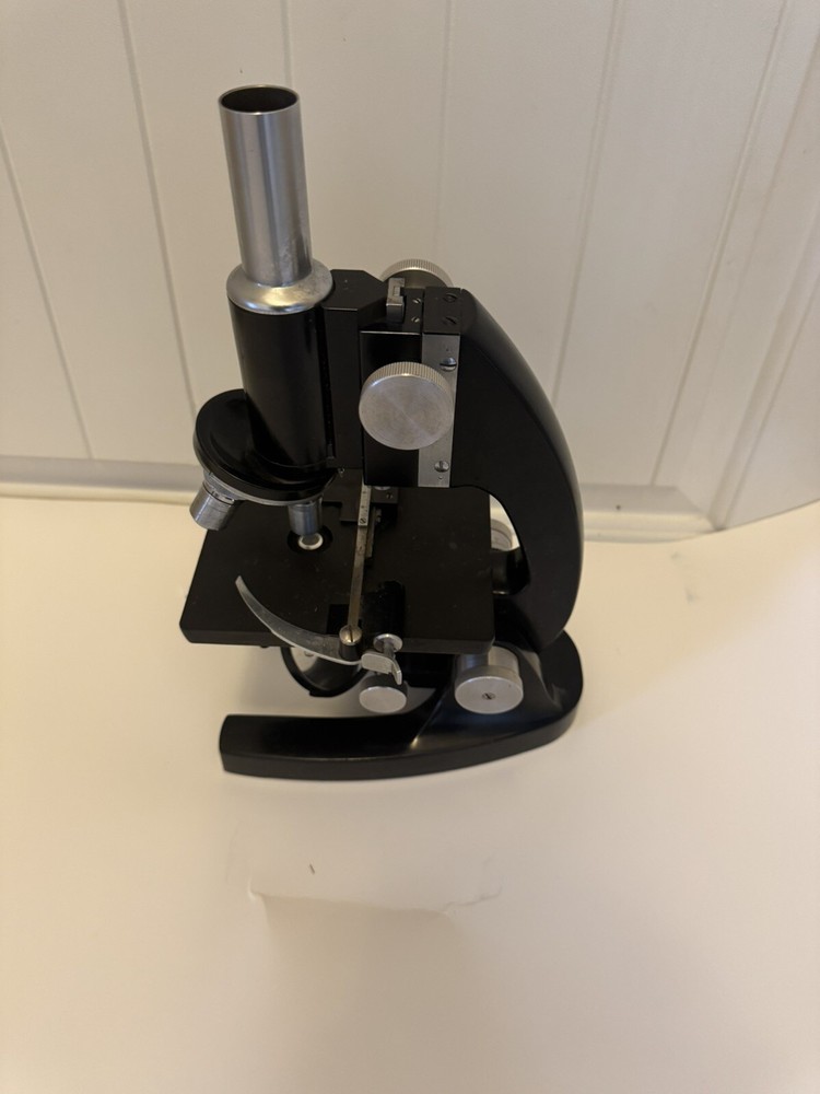 Antique Bausch & Lomb Microscope Black