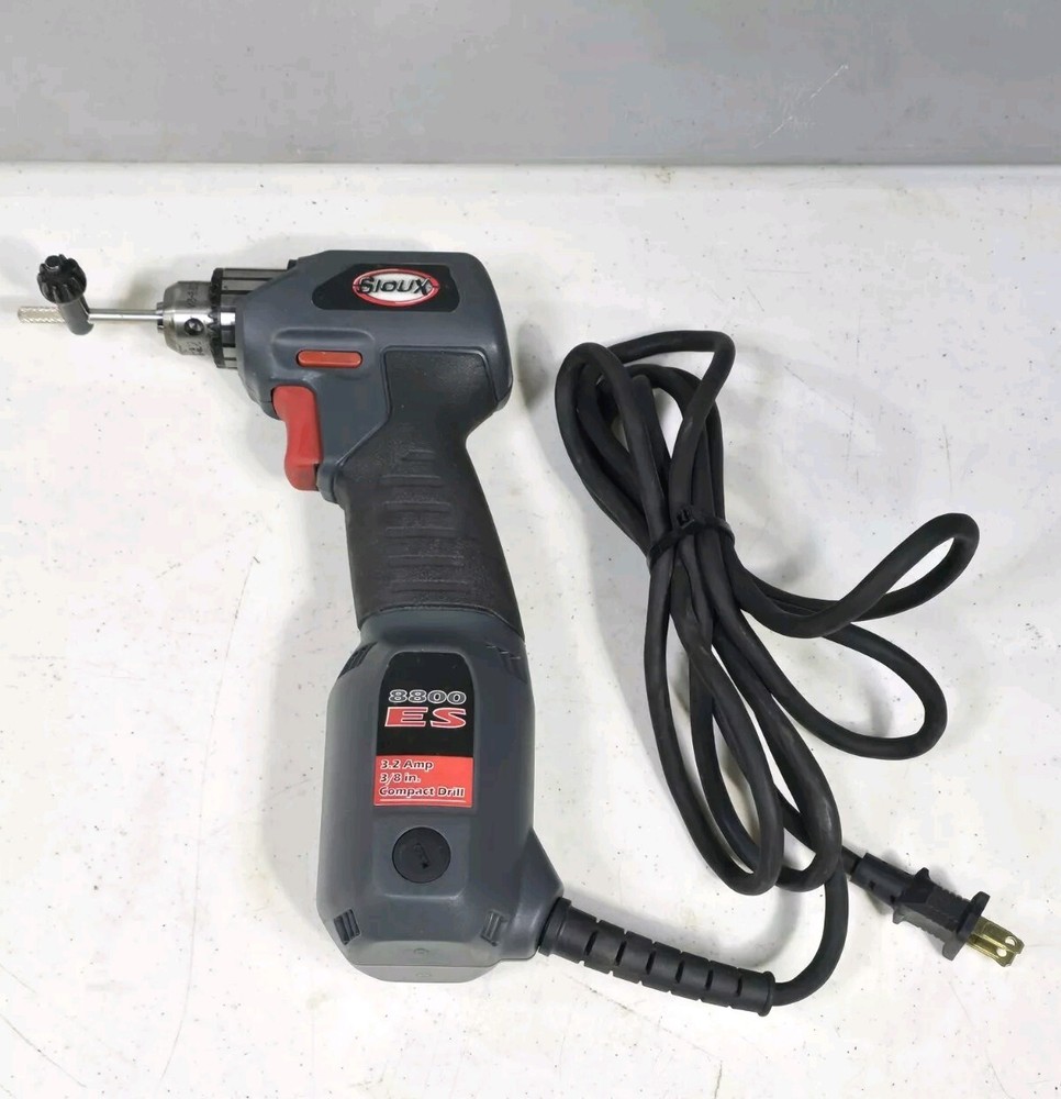 Sioux 8800ES Corded 3/8" Chuck Angle Drill Variable Speed Reversible 👍