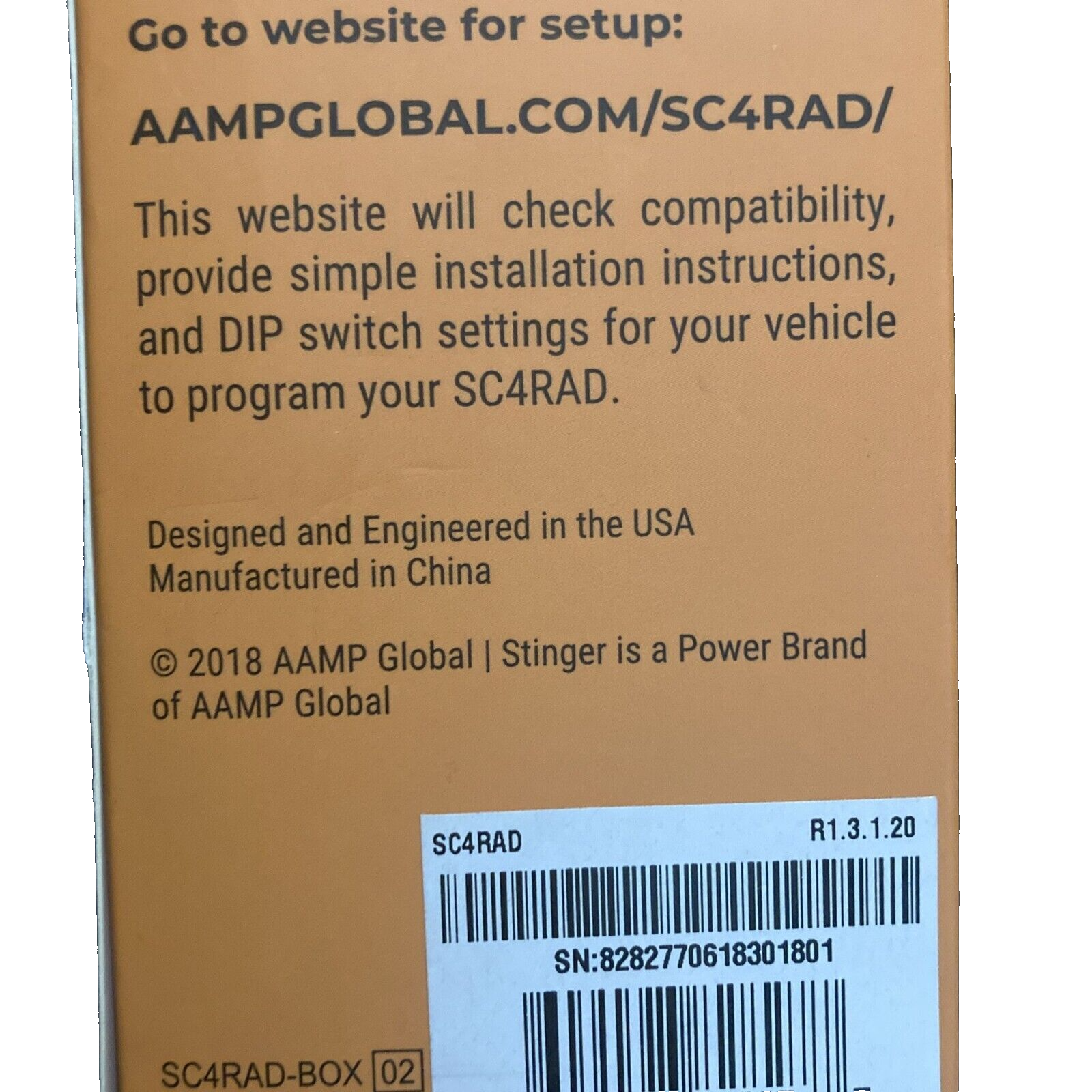 PAC C4RAD Car Radio Steering Wheel Control Module SWC Retention SC4RAD SWI-CP2