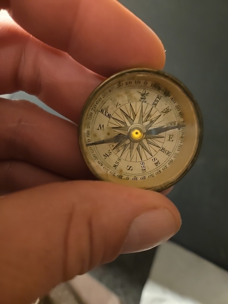 19th Century Brass Compass J B & S - Nautical Navigation Compass Mariner Ships