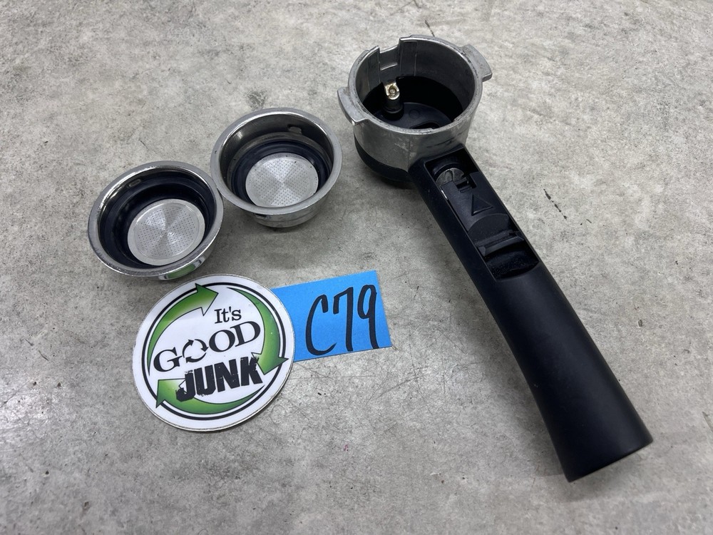 DeLonghi Espresso Machine Handle Portafilter & Filter EC701 EC702 Replacement