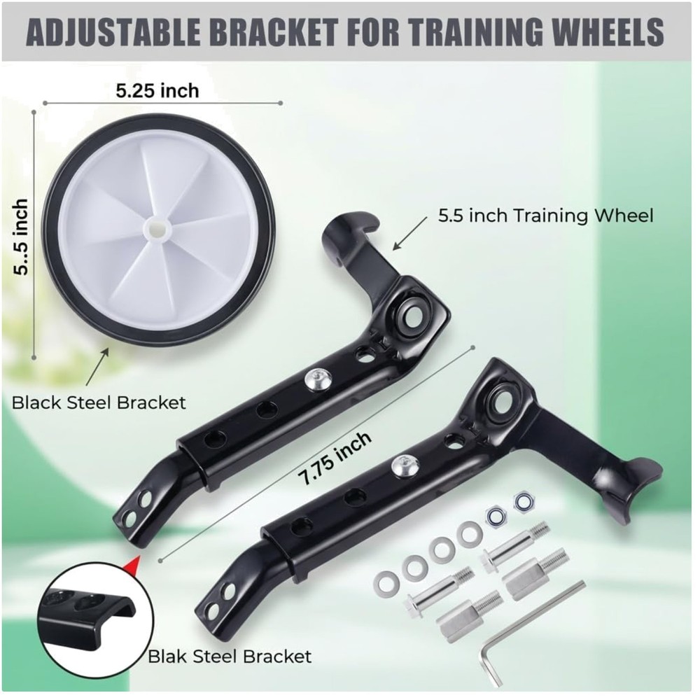 Adjustable Bike Stabilizers - Training Wheels for Children