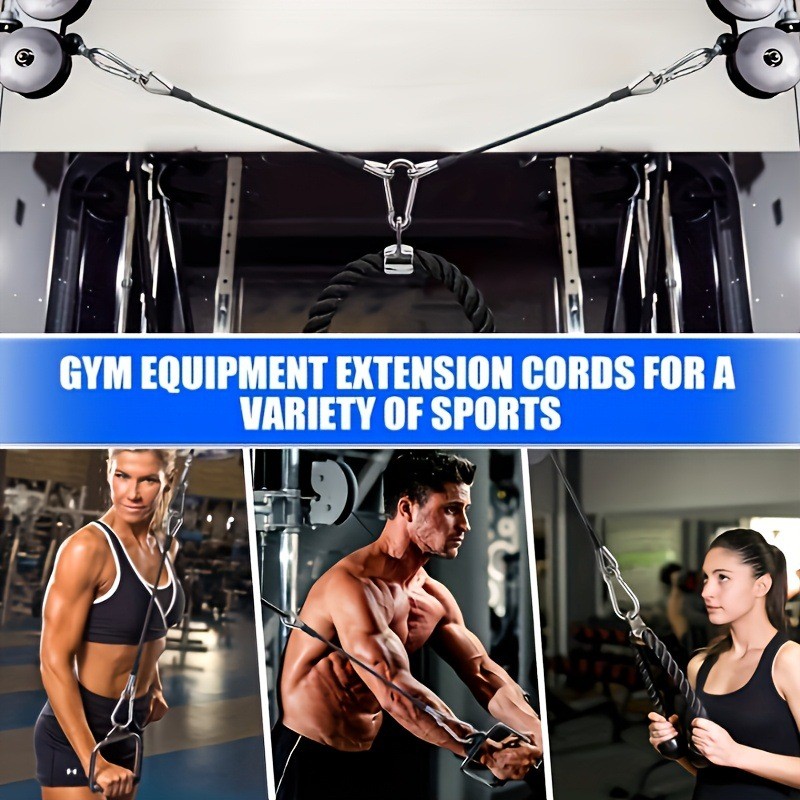 2PCS Gym Cable Extension,Replacement Cable Machine Accessories,Cable Pulley Rope