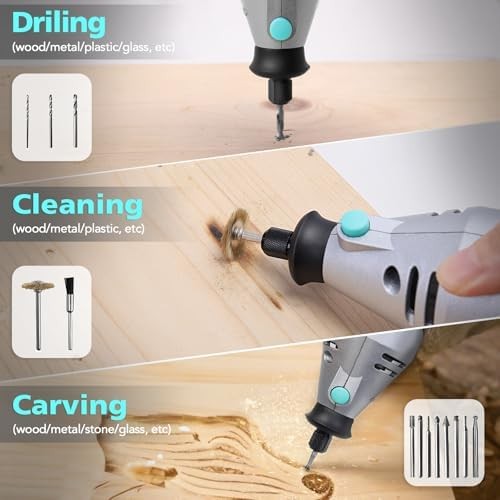 160W Rotary Tool Kit 195pc Accessories Variable Speed DIY Crafts