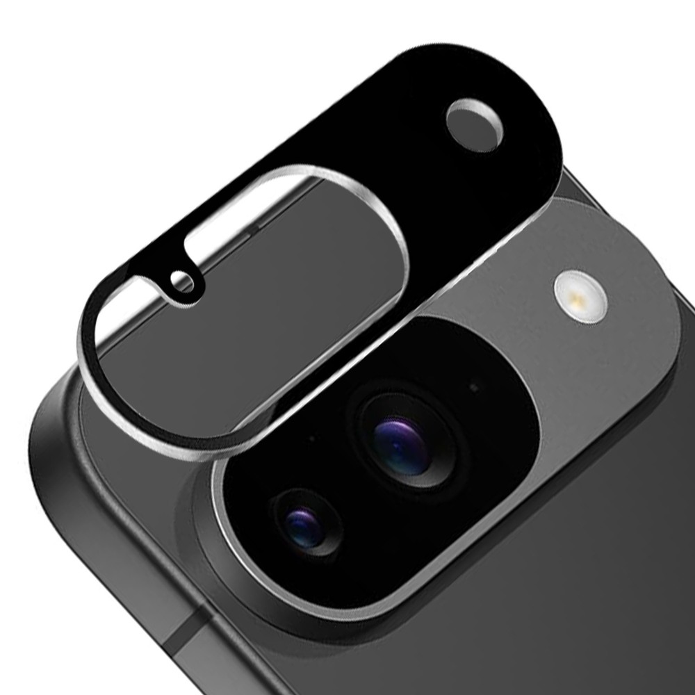 For Google Pixel 9 Camera Lens Colored Edge Tempered(2.5D) - Black