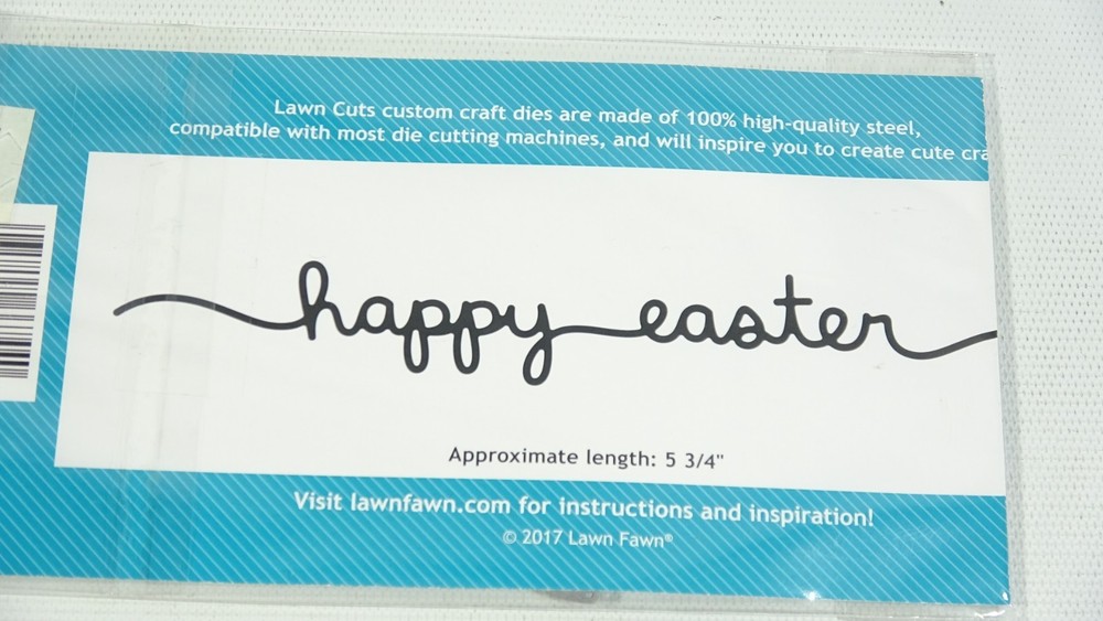 2017 Lawn Fawn Metal Die Easter Border Script LF13665