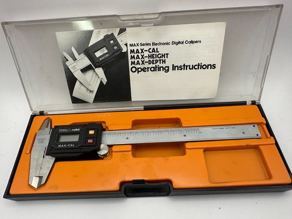 Fowler & NSK Max-Cal Electronic Digital Caliper With Case