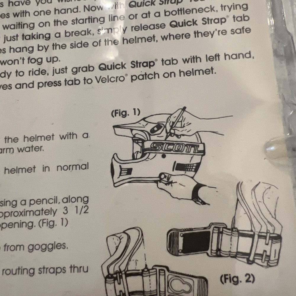 Quick Strap Goggle Straps One Hand Use New