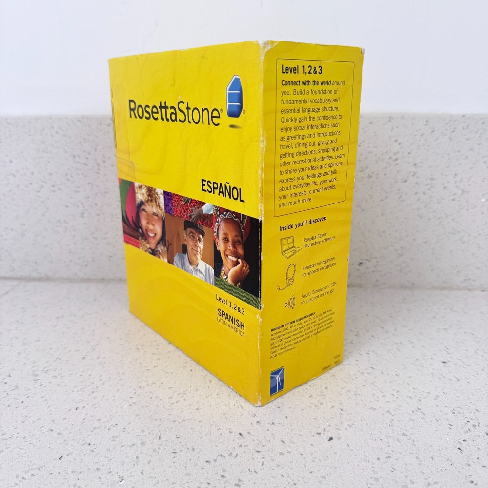 Rosetta Stone Español Spanish Version 3 Level 1, 2, & 3