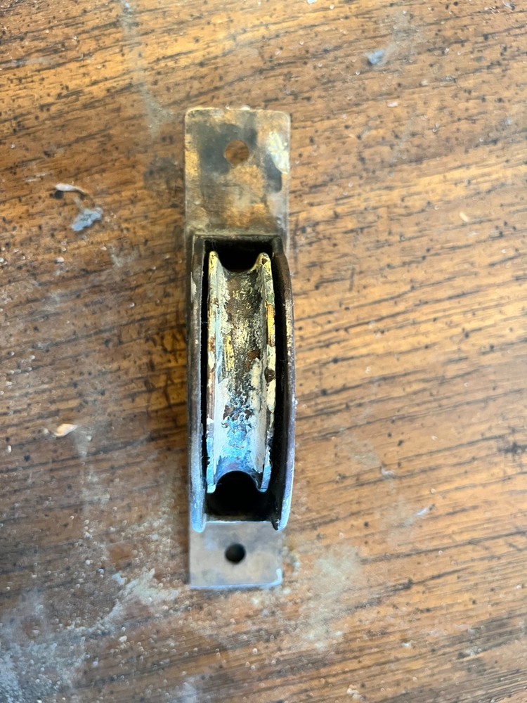 Window sash pulley-solid brass, quantity 13