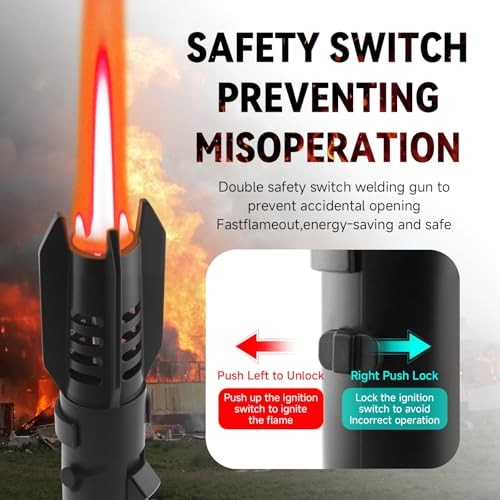 Torch Lighter, Straight Flame Butane Cool Lighters, Refillable Windproof Silver