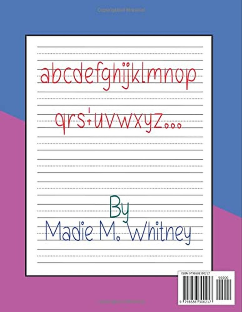Handwriting Practice Paper For Students Learning to Write Letters: Handwritin...