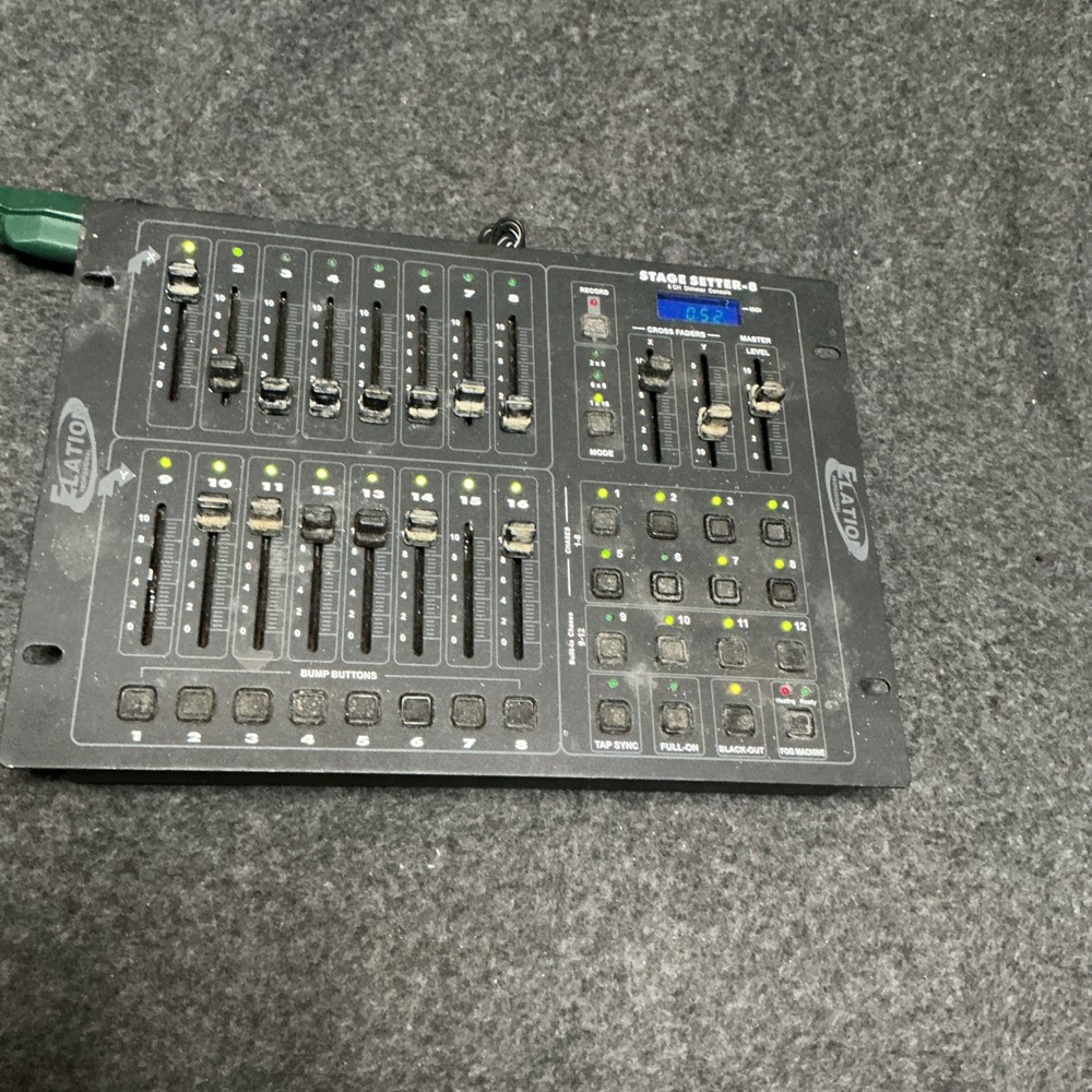 Elation Stage Setter-8 DMX lighting controller console Powers On, Untested
