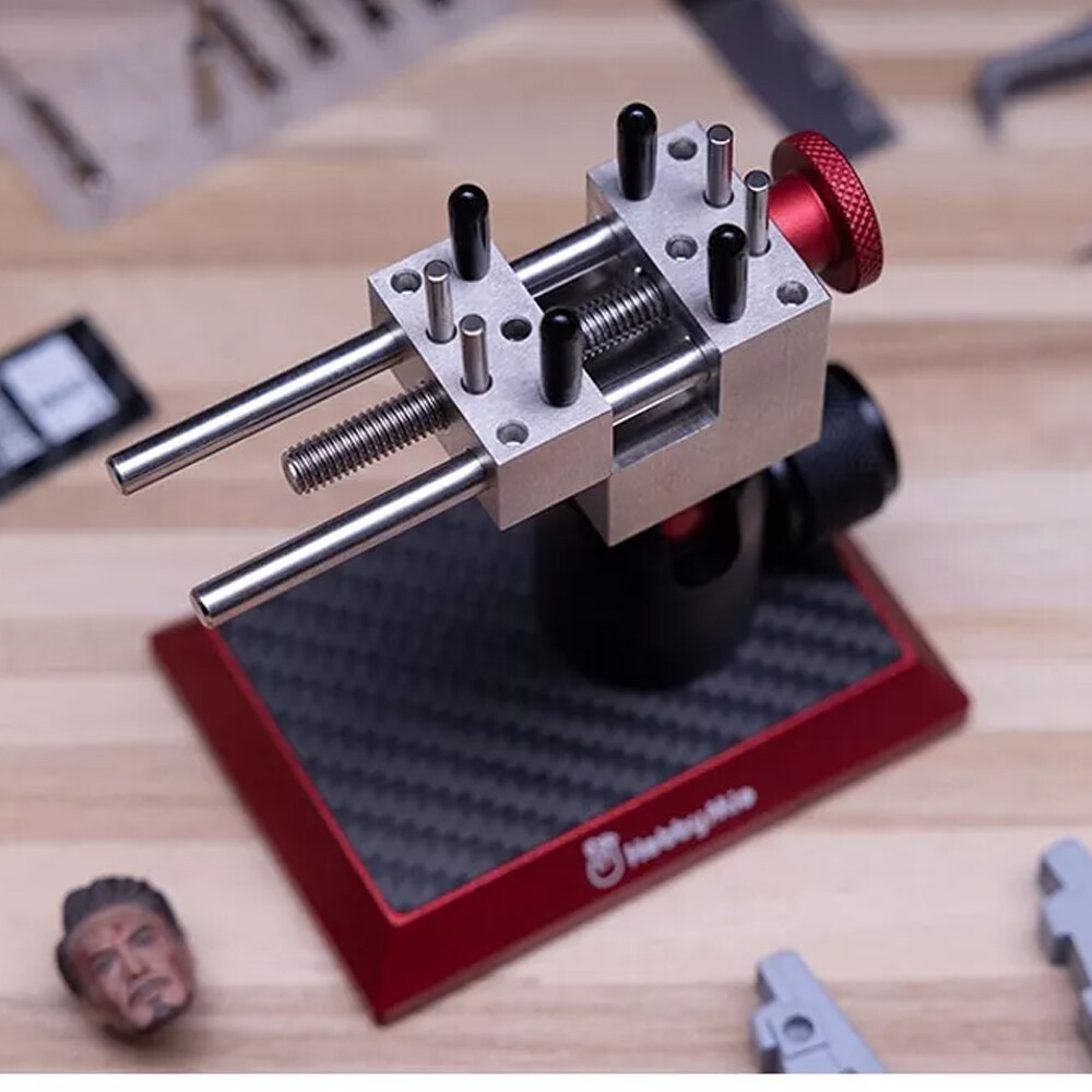 1x Precision Work Bench Vise Desktop Stainless Omnidirectional Mini ViseMd