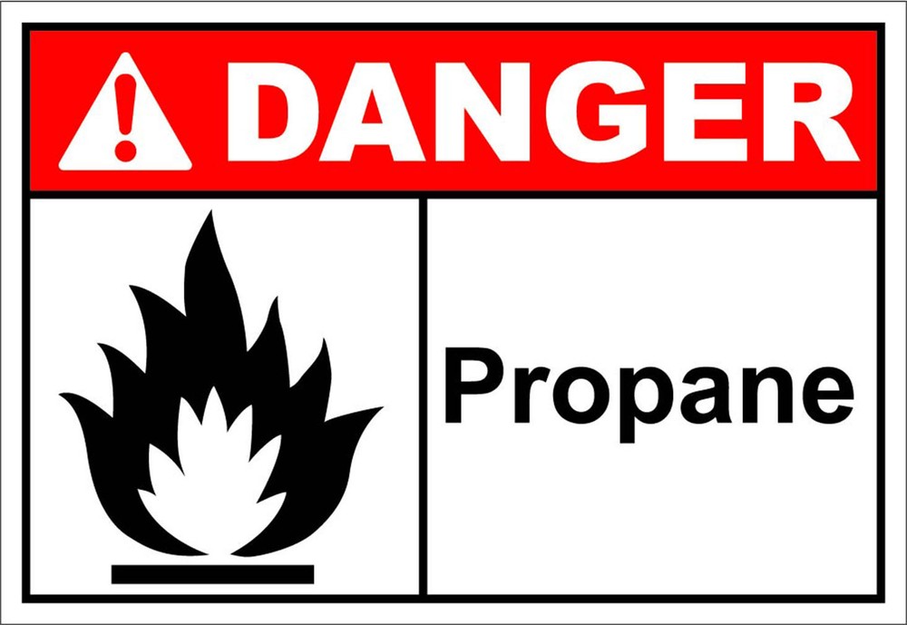 Propane Danger OSHA / ANSI LABEL DECAL STICKER