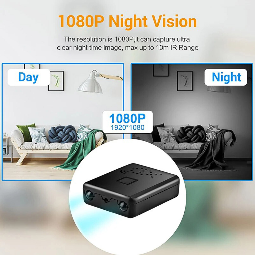 2025 Smart Mini WiFi Camera Wireless 1080P HD Night Cam w/Battery Home Security