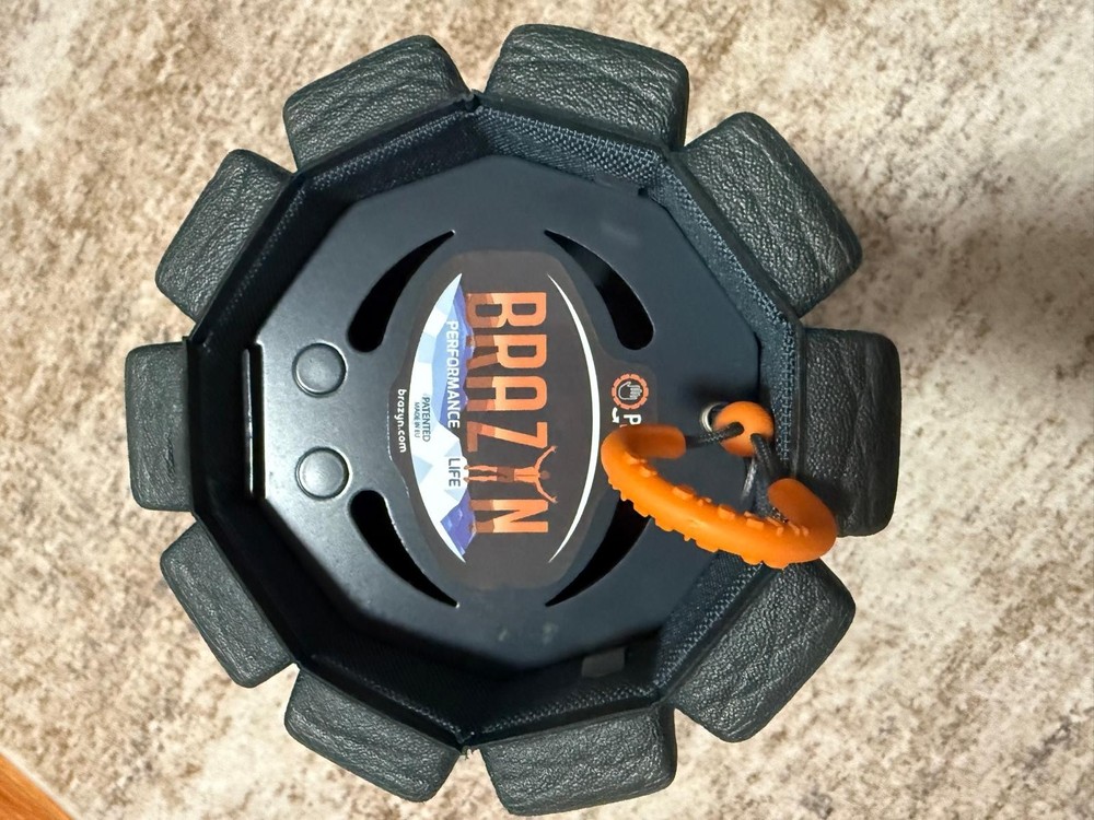 Brazyn Morph Foam Roller Collapsible Travel Stretch Workout 14" Alpha Midnight