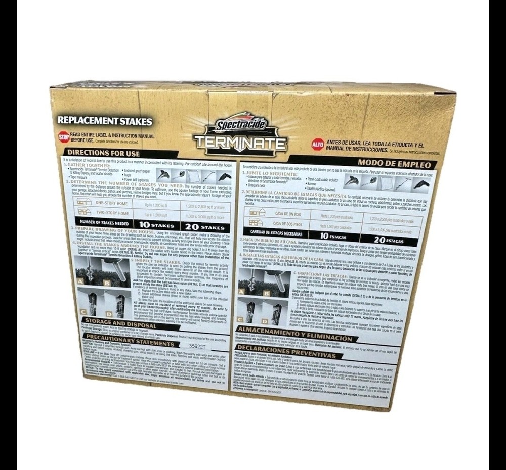 Spectracide Terminate Termite Detection & Killing Stakes - 5 Ct.