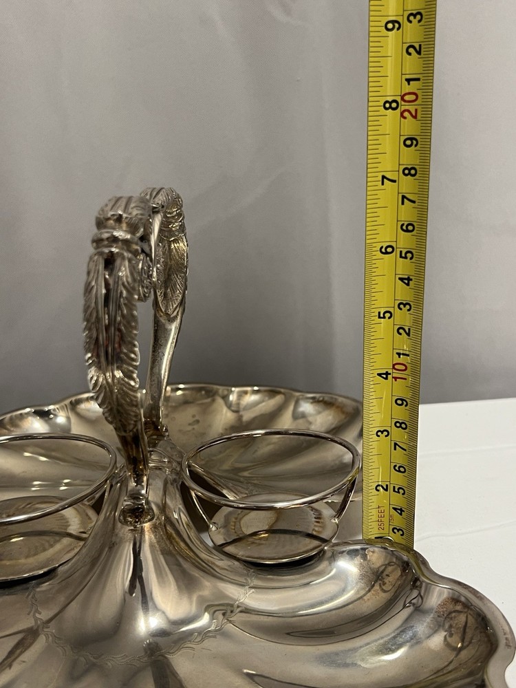 Large Victorian Walker & Hall Silver Plated Double Strawberry Server