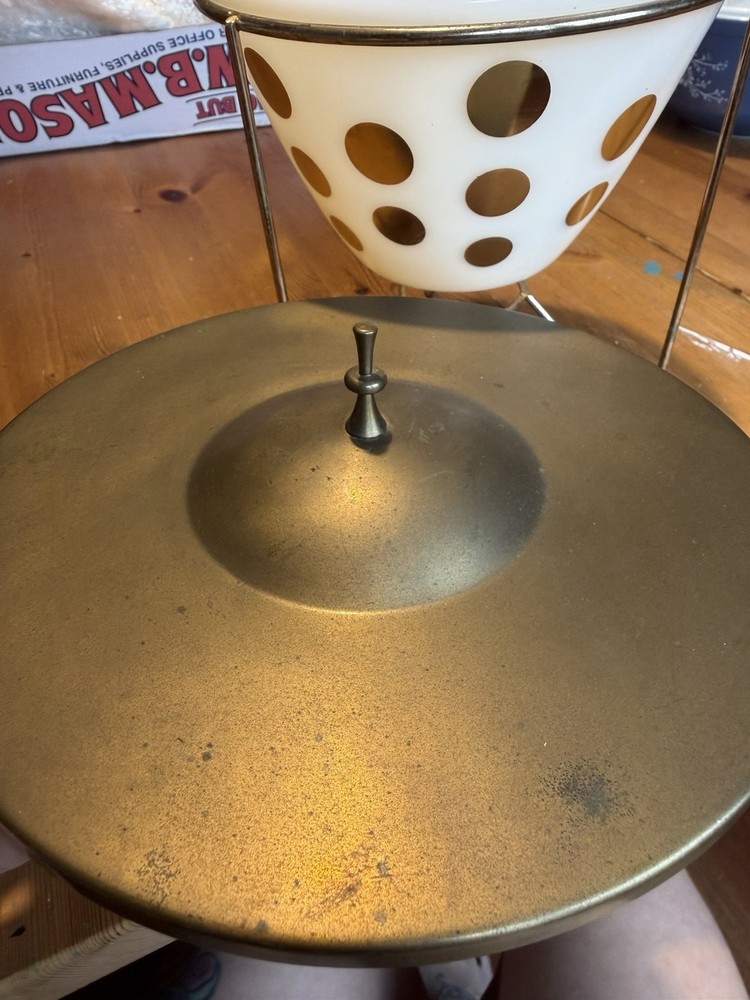 Fire King Gold Dots With Cradle