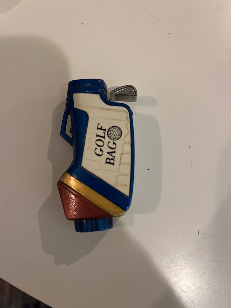 Red & Blue Golf Bag Replica Refillable Torch Lighter (Does Not Work)