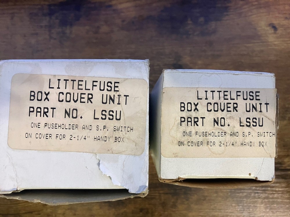 (2) LITTELFUSE BOX COVER UNIT PART NO LSSU