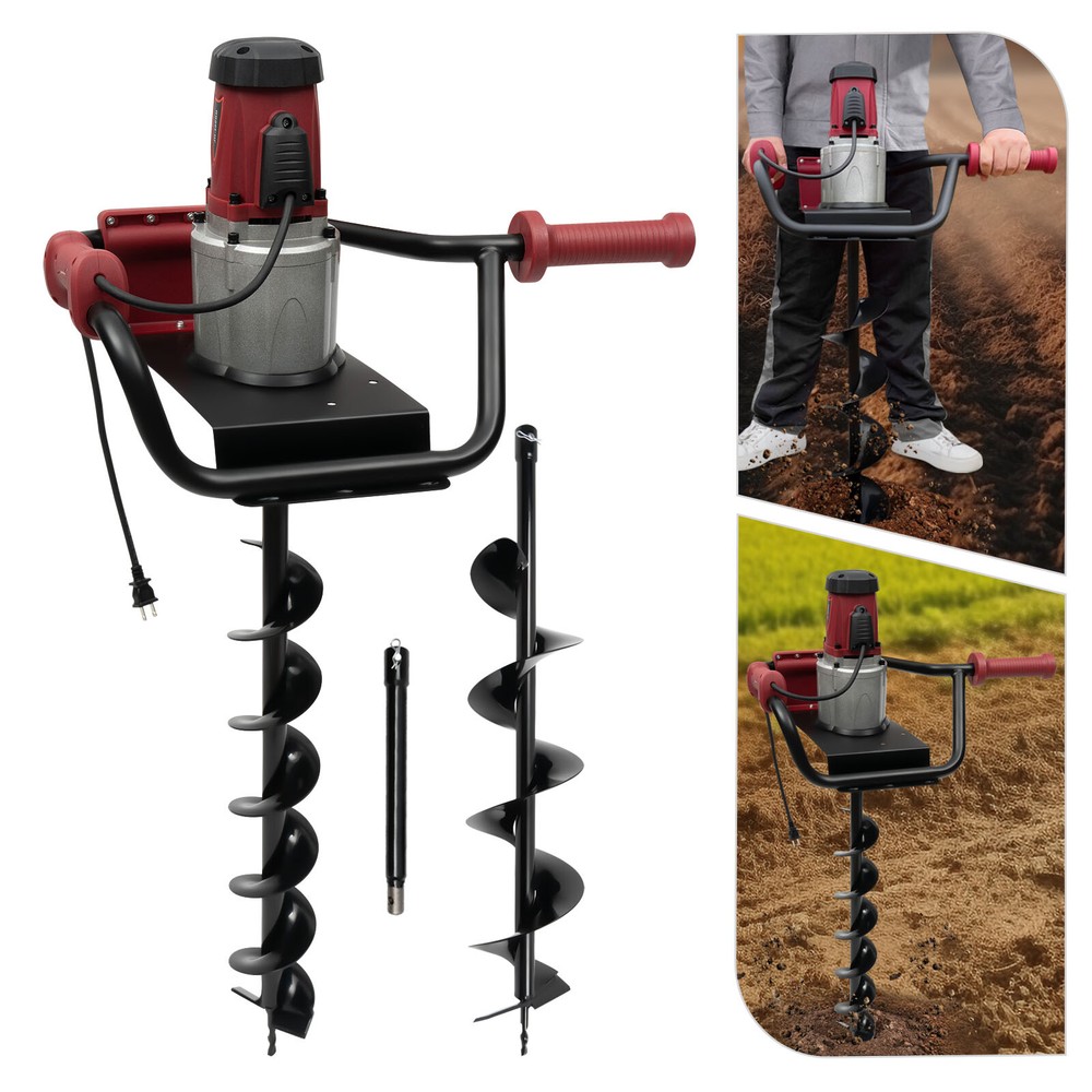 Electric Post-Hole Digger Post Hole Digger Electric Auger Digging Drill 1500W