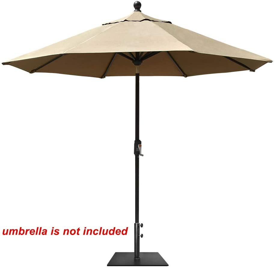 EliteShade Up to 160 lbs Square Umbrella Base Steel Plate Stand Market