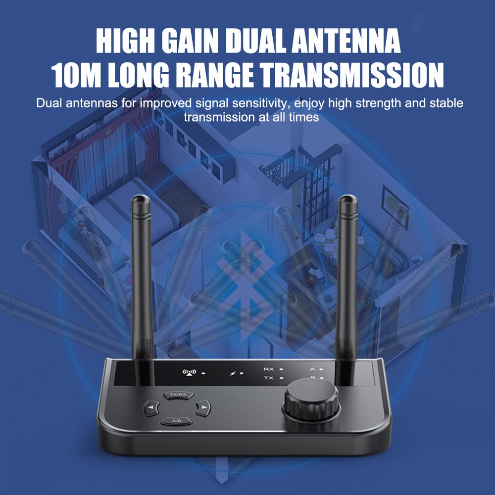 10m Long Range Bluetooth Transmitter Receiver For TV Home Stereo Audio Adapter