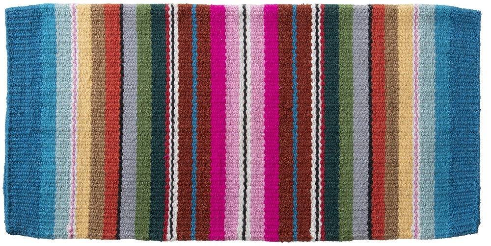 Western Wool Saddle Blanket - Serape Print - Choose from 3 Blanket Sizes