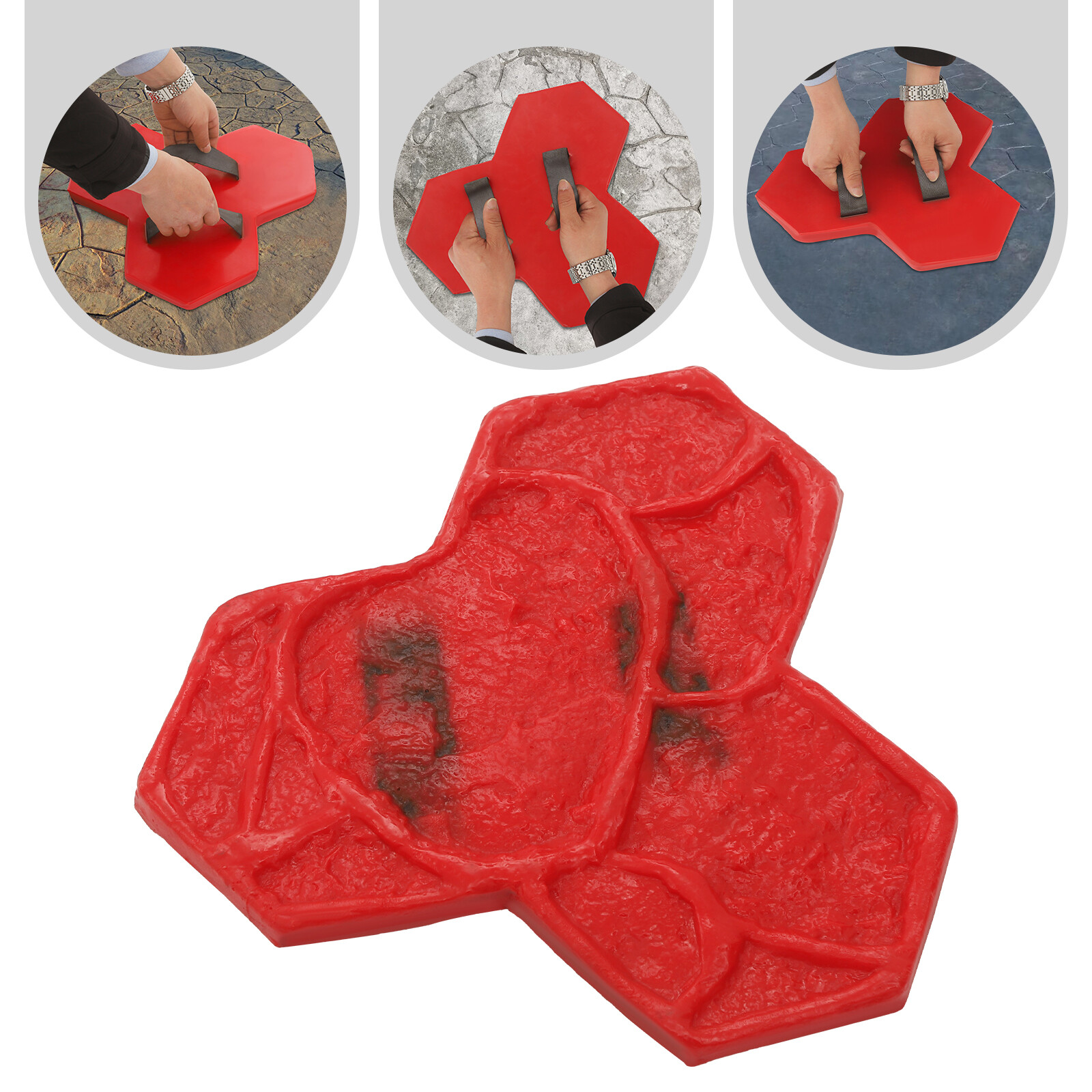 Concrete Texturing Skin Seamless Concrete Stamp Mat Stone Slate Cement Mold Tool