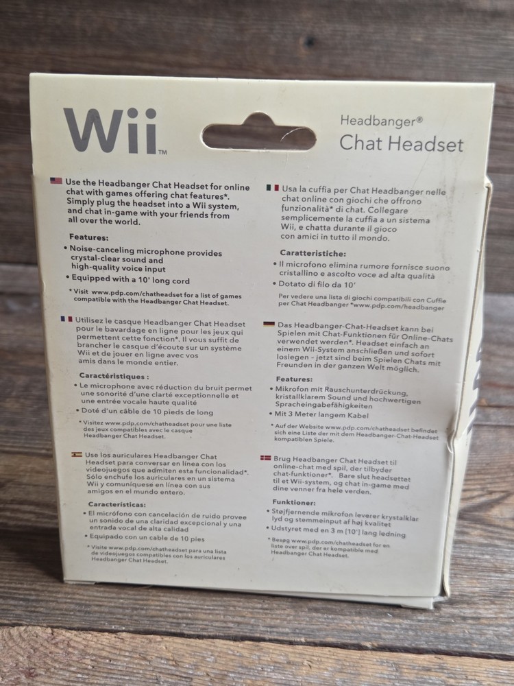 Wii PDP Headbanger White Ear-Hook Headsets