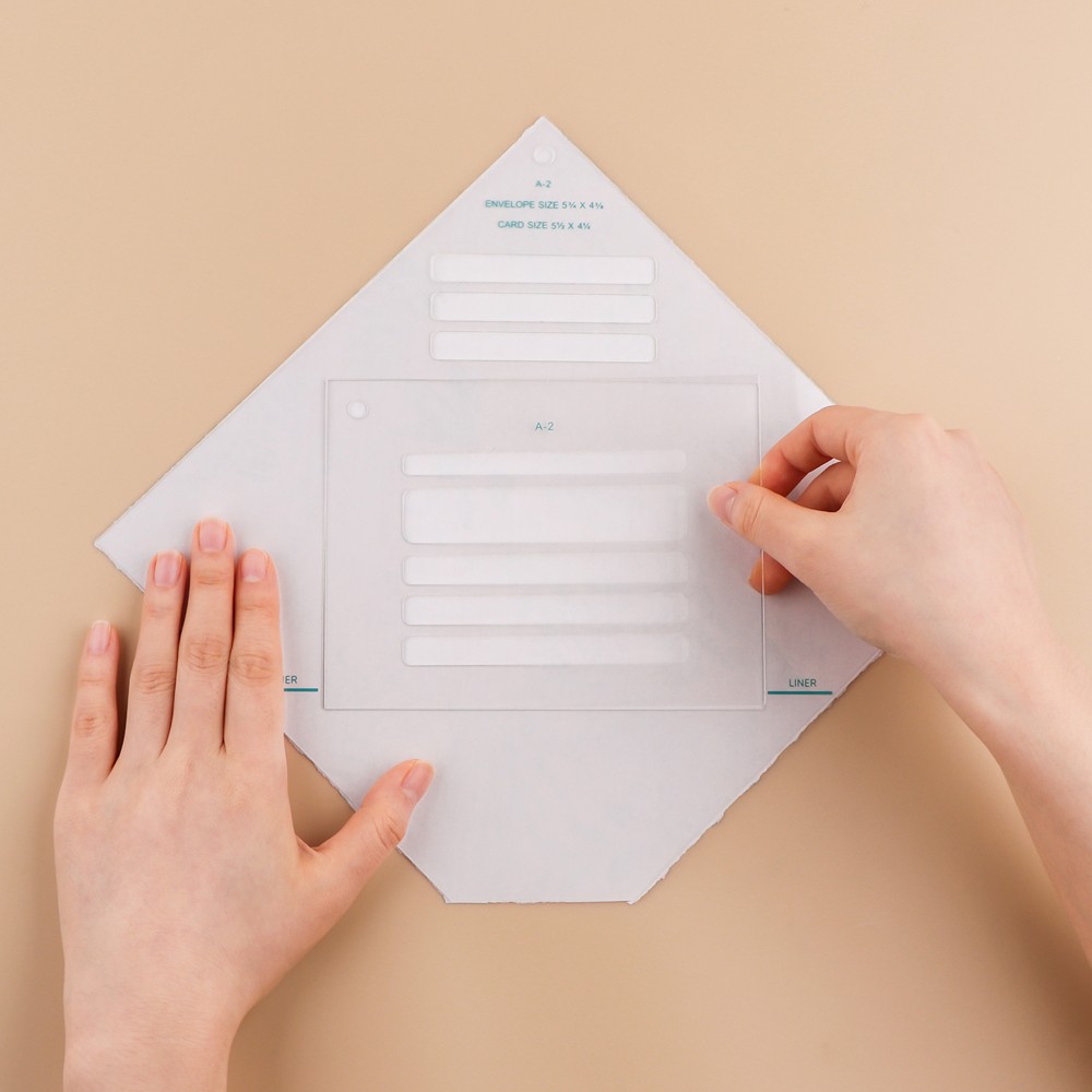 17pcs/Set Envelope Tear Templates Envelope Maker Guide DIY Scrapbooking Tool Kit