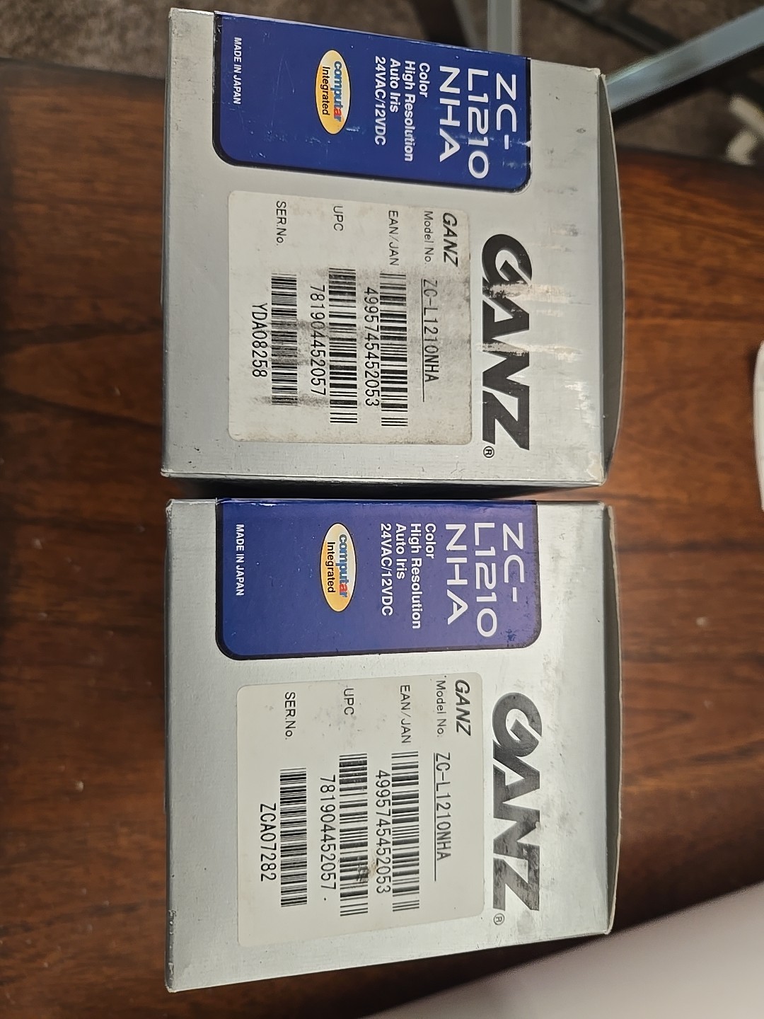 Ganz ZC-L1210 NHA 4x Vari-Focal Lens Built-In Camera - NEW -